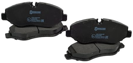 STELLOX 1256 000B-SX Bremsbelagsatz, Scheibenbremse (4 Stücke) – ECE-R90 Zertifizierung – vier Bremsbeläge pro Set – Für PKW und Nutzfahrzeugen, Schwarz