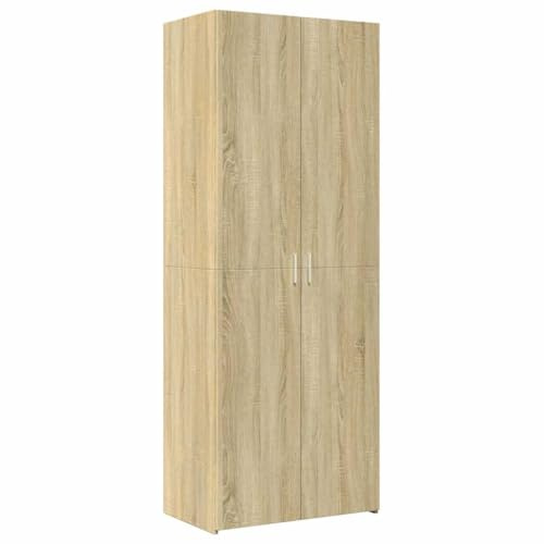 vidaXL Highboard, Sideboard for Hallway Living Room, Side Cabinet with Storage, Cupboard, Buffet Cabinet, Modern Style, Sonoma Oak Engineered Wood