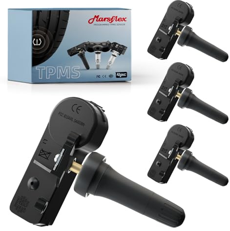 Marsflex TPMS Sensor Fit for Ford Lincoln Mercury, F150 F250/F350 Super Duty Escape Focus Explorer, Tire Pressure Monitoring System OE: DE8T-1A-180-A 9L3Z-1A189-A 315MHZ 4PCS