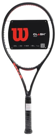 Raqueta de Tenis Wilson Clash 100UL V3, Ultra-Ligera y Amigable con el Brazo, Proporciona Comodidad Equilibrada y Golpes Potentes, Color: Negro, Talla: 1