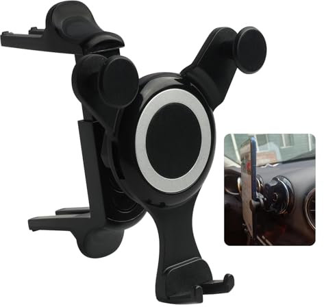Fllyvly - Soporte de teléfono para rejilla de ventilación, rotación de 360 grados, compatible con Mercedes y otras marcas, ideal para smartphones de 4 a 6,5 pulgadas, instalación fácil y segura