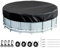 WEFHEF Bâche Piscine Hors Sol 244x20cm, Bâche de Protection Piscine Ronde en 210D Oxford, Housse de Protection pour Piscines Imperméable Anti-Poussière, Couverture de Piscines Anti-UV, pour Extérieur