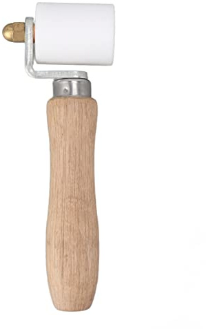 Rullo a pressione a mano 40 mm liscia durevole resistente all'alta temperatura efficiente strumento rullo di cucitura per saldatura in PVC bianco
