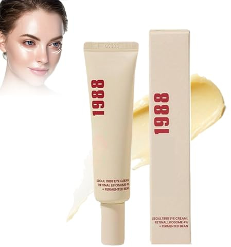 1988EyeCream Anti-Age Ögonkräm med 4% Retinal Liposom, Anti-Rynkögonkräm mot Rynkor och Mörka Ögonringar, Utjämning av Påsar under Ögonen och Mörka Ögonringar