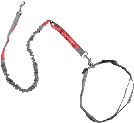 UTHCLO Laisse Mains pour Chien Réglable avec Double Clip Ceinture et Bandoulière Multifonction pour Course et Promenade