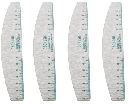 Yechiry Lima per Nail Art su Entrambi i Lati, Grana 150/150, 50 Pezzi, Lima per Lucidatura per Unghie Lavabile e Riutilizzabile, Strumenti per Manicure con Funzione Lucidante, Ideale per Unghie