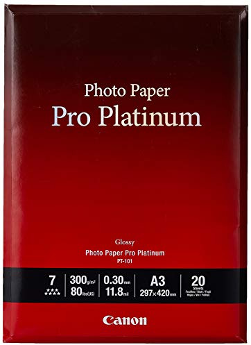 Canon PT-101 Carta Fotografica Lucida Professionale Formato A3 (20 fogli)