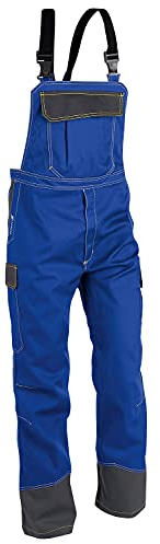 KÜBLER Workwear KÜBLER Safety X Arbeitslatzhose blau, Größe 52, Herren-Arbeitslatzhose aus Mischgewebe, antistatische Arbeitslatzhose