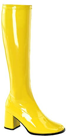 Pleaser - Gogo300 - Bottes - Femme Jaune (Yellow Str Pat) 39 EU