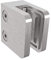 Sellon24® Edelstahl V2A Eckig Glasklemme für Glas Halterung - 30x30 mm, 4-8mm, 42,4/Flach