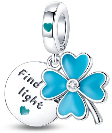 Pandach Damen Charm Anhänger für Armband 925 Sterling Silber Charms Beads passend für Armband und Halskette, Kompatibel mit Europäischen Armbänder für Frauen Mädchen