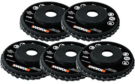 WORX Maker X WA7261 Angle Grinder Flap Wheel Sander Set