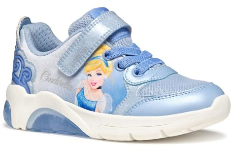 Geox J FADINLIGHT Girl C - Scarpe da Ginnastica Bambina, Sky/Blue,