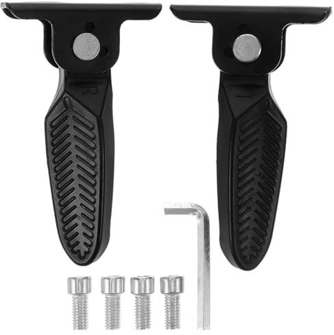 Ciieeo Pédales Repose-Pieds Pliantes En Alliage D'Aluminium Pour Scooter Électrique Paire Universelle Facile À Installer Accessoires Moto Confortables Et Robustes Pour Passager