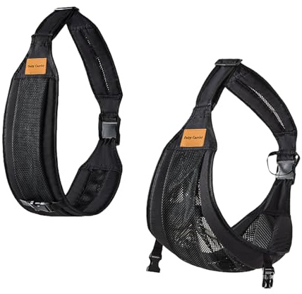 WestCH Kleinkind Trage Seitlich Babytrage Seitlich Ergonomisch Toddler Carrier Kindertrage Seitlich Verstellbare Schulter Babytrage für Babys von 0 bis 36 Monaten Kleinkinder bis 20kg (Schwarz)