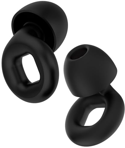 Tapones Oídos Ruido Dormir, Tapones para Dormir Anti Ronquidos y Conciertos, Tapones para Oídos Reutilizables, Ideales para Músicos, DJs, Dormir y Ambientes Ruidosos(Negro)