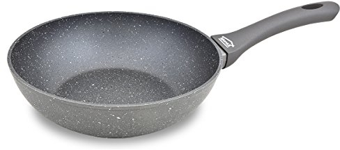 Menax Focus - Wokpfanne - Geschmiedete Aluminiumpfannen - 5-Schicht-Antihaftbeschichtung - Ø 24 cm