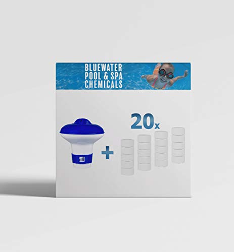 Bluewater Bromine 20 x 20g Tablets Plus Floating Dispenser