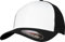 Flexfit Mesh Colored Front Unisex Kappe für Damen und Herren, Mehrfarbig (blk/Wht), S/M