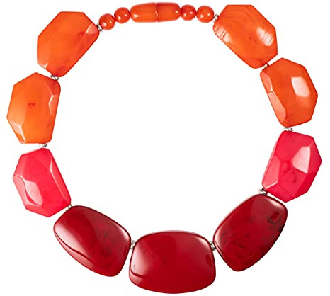 ZAVANA - Collar de fantasía étnico, hecho a mano, bisutería con resina de plasma
