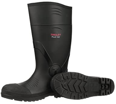 TINGLEY Men's G2 Plain Toe, Black, 9
