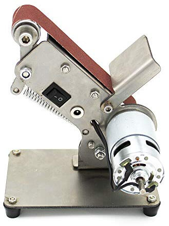 Mini Elektrische Bandschleifer 300W 7 Gänge DIY Poliermaschine Kantenschärfe Schleifmaschine Festwinkelschleifmaschine Klinge Desktop vertikal (895 Motor)