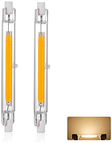 Lampadine LED R7S 118mm 30W, 230V Dimmerabile LED COB Lamp, Bianco Caldo 3000K 3000 Lumen, Equivalente Lampada Alogena J118 300W, Fascio 360°, Riflettore di Ricambio Proiettore Lineare Luce, 2pcs