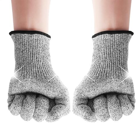 Schnittfeste Handschuhe - Sicherheits-Arbeitshandschuhe Der Stufe 5 | Atmungsaktive Schnittschutz-Handschuhe, Küchenhandschuhe, Gartenhandschuhe, Arbeits- Und Schutzbekleidung Für Handwerker