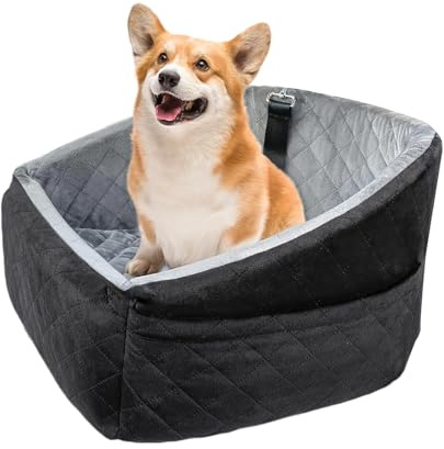 PLCPDM Lit de voiture portable pour petits chiens et chats, lavable en machine et siège confortable pour une utilisation en véhicule Balançoire pour chien