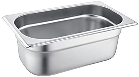 4 Litre 150mm Deep Gastronorm Container Stainless Steel 1/4 For Salads Sauces