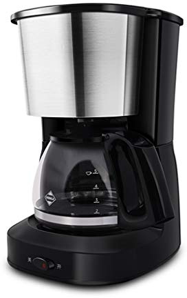 LTLWSH Macchina per Caffe, 5 Tazze(130ml/Tazze) Macchina caffè Americano 550 Watts Caffettiera Filtro Riutilizzabile capacità 0.65L