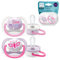 Philips AVENT SCF080/02 Ultra Air Schnuller 0-6 Monate, Atmungsaktiv, Kiefergerecht, BPA frei, Doppelpack, Schmetterling/Mama-Design