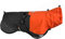 Non-stop dogwear Fjord Raincoat, wasserdichter Regenmantel für Hunde, verstellbar und atmungsaktiv mit Reflektstreifen, Leinenöffnungen und Beinschlaufen, für große Hunde (Orange/Schwarz, 70)