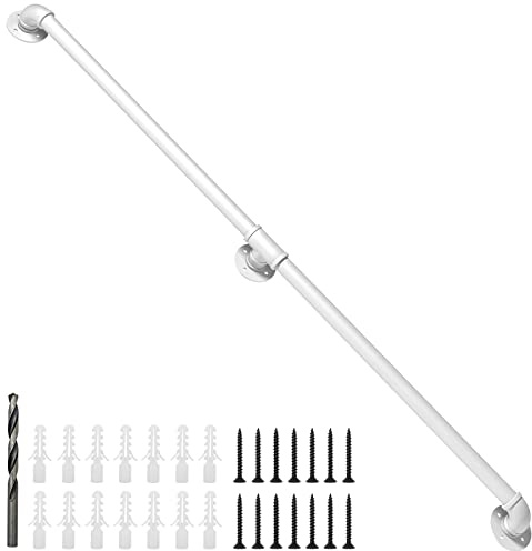 Wall Handrail 7FT,Industrial Staircase Railing 1.25 Inch Tube Diameter