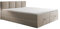 ROYAL Boxspringbett mit Bettkasten und Topper (Beige, 160 x 200 cm)