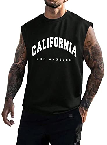 Summer Vests for Men Dry-Fit Workout Sleeveless Tops Breathable Y-Back Shirts Workout Sleeveless T-Shirts Men Dry-Fit Workout Shirts Muscle Athletic Top Classic Muscle Tee Top