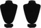 Amosfun 2pcs Mini Necklace Display Stand, Velvet Jewelry Bust Stand, Tabletop Necklace Holder for Display, Hanging, Storage, Vanity Top Storage Rack