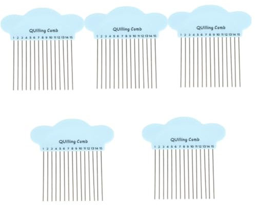 Operitacx 5st Flechtkamm Aus Papier Quilling-Werkzeuge Aus Papier Quilling-Board-kamm Aus Papier Rüschenkämme Kammwerkzeug Zum Rollen Von Papier Werkzeug Für Papierhandwerk Plastik