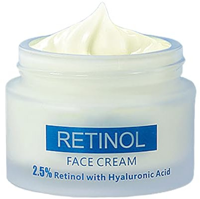 ARCHIDATE 2.5% Retinol Creme Gesicht - Anti Aging Creme Frauen - Hyaluronsäure Feuchtigkeitscreme Gesicht - Gesichtscreme Damen Hyaluron Creme Gesicht - Gesichtspflege Anti Falten Creme Glatte Haut