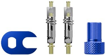 Shredr. Presta Ersatzventil Set | französisches Ventil | Rennrad Ventil | Sclaverand Ventil | inkl. Ventil-Werkzeug und Autoventil-Adapter | hochwertiges Aluminium