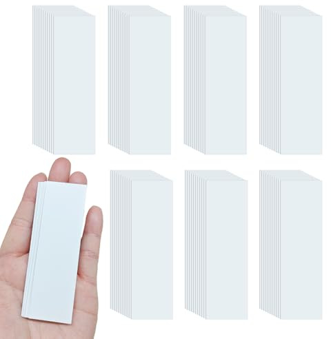 Acoeitl 100 Pcs Perfume Tester Strips Bright White Fragrance Blotter Test Strips Paper Cologne Tester Strips Disposable Scent Testing Cards for Essential Oils Sampling (3.94x1.2 Inches)