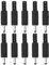 YINETTECH 10 Pezzi 3,5x1,1x8mm DC 12V Connettore Maschio Di Alimentazione Elettrica Per Apparecchiature Audio Video E Telefoni Cellulari