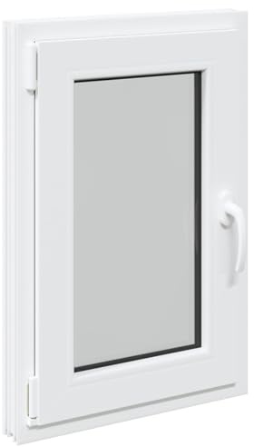 vidaXL Tilt & Turn Källarfönster RISOR 50 x 75 cm PVC och glas