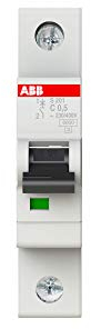 ABB S200 Leitungsschutzschalter Typ C, 1-polig 500mA System Pro M Compact DIN-Schienen-Montage