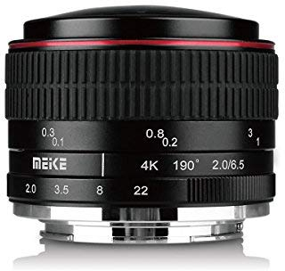 Meike 6.5mm f/2.0 Ultra Wide Manual Focus Large Aperture Circular Fisheye Lens for Olypums Panasonic Lumix MFT Micro 4/3 Mount Mirrorless Cameras