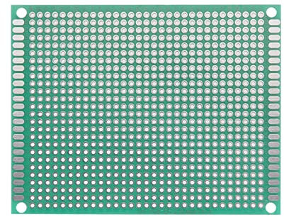 YOKIVE 5pz Singolo Lato Universale Stampato Circuito Schede, FR-4 PCB Stagno Scheda, Buono per Fai da te Saldatura Elettronica Progetti (Verde, 70x90mm)