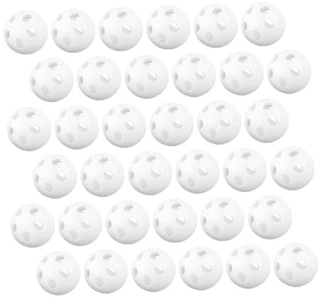 BESPORTBLE 80pièces Billes de Hochet Plastique Blanc pour Inserts de Jouets Garçon Fille Réparation et Création de Hochets pour Bébés