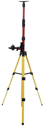 Haofy 114 to 388mm Stainless Steel Multifunctional Telescoping Level Support Pole for Engineers and Surveyors