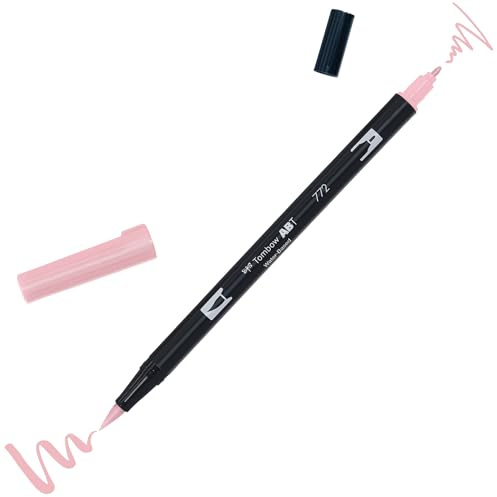 Tombow fiberpennor ABT dubbel pensel penna med två spetsar, 772 Dusty Rose