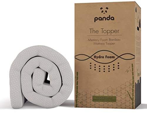 The Topper by Panda - Gel Infused Memory Foam (Hydro-Foam) Bamboo Mattress Topper (UK Single 190 x 90 x 5 cm)